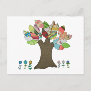 Carte postale de l'arbre à boutons