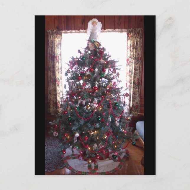 Carte postale de l'arbre de Noël (Devant)