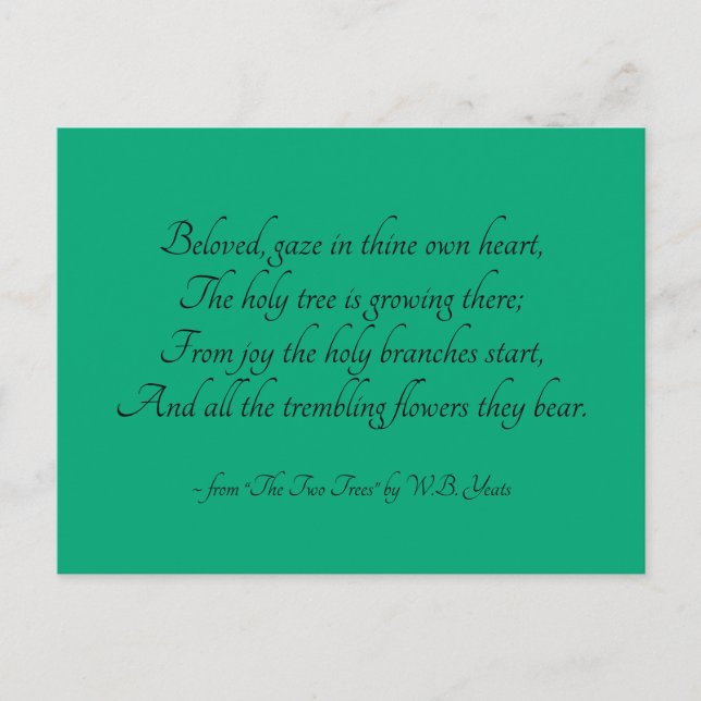 Carte postale de l'arbre Saint (Devant)