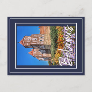 Carte postale de l'architecture du château de Mir 