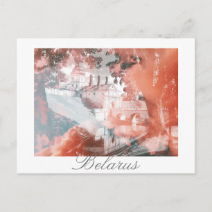 Carte postale de l'architecture du palais de Nesvi