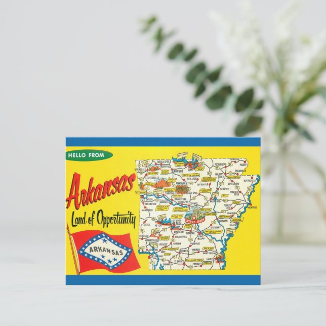 Carte postale de l'Arkansas vintage  (Debout devant)