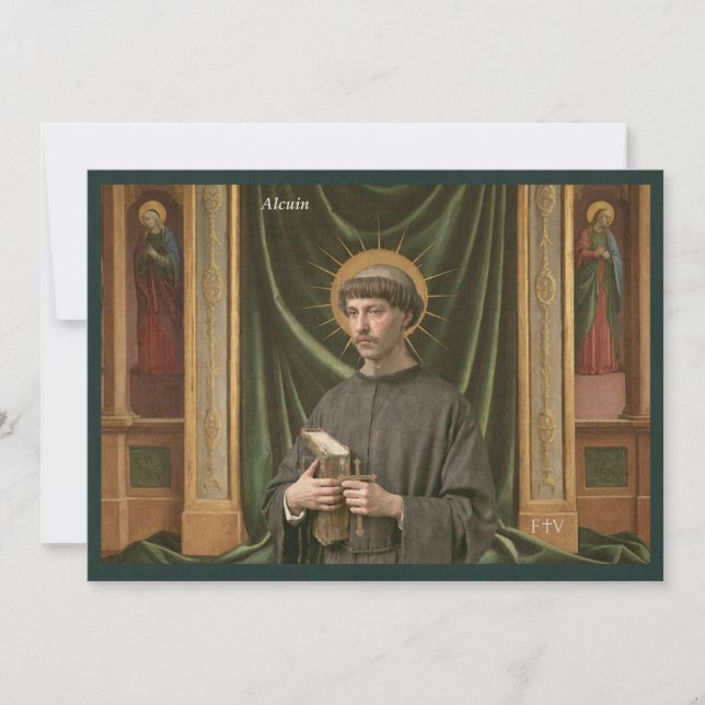 Carte postale de l'art catholique | Saint Alcuin (Devant)