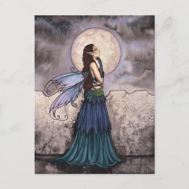 Carte postale de l'art merveilleux des fées (Devant)