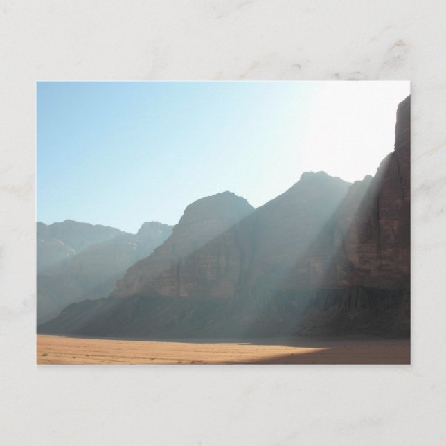 Carte postale de l'aube du désert (Devant)