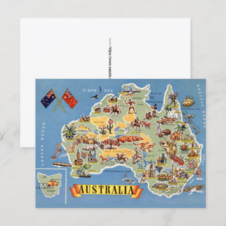 Carte postale de l'Australie
