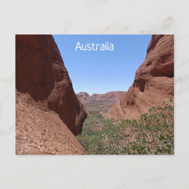 Carte postale de l'Australie centrale (Devant)