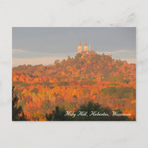 Carte postale de l'automne de Holy Hill