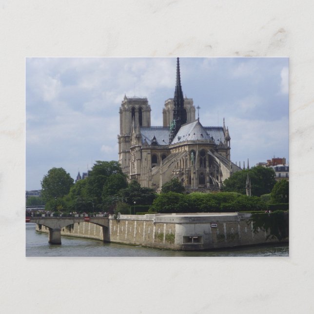 Carte Postale De l'autre côté de la Seine Notre Dame de Paris (Devant)