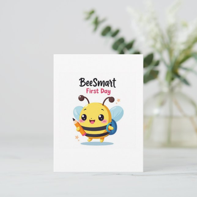 Carte postale de l'école de première journée Bee-S (Debout devant)