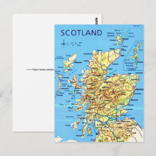 Carte postale de l'Écosse