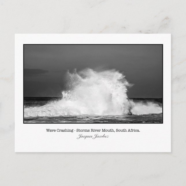 Carte postale de l'écrasement de vague (Devant)