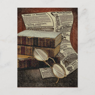 Carte postale de lecture vintage