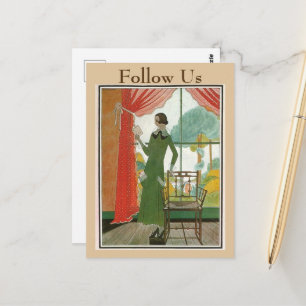 Carte postale de lecture vintage, modifier le text