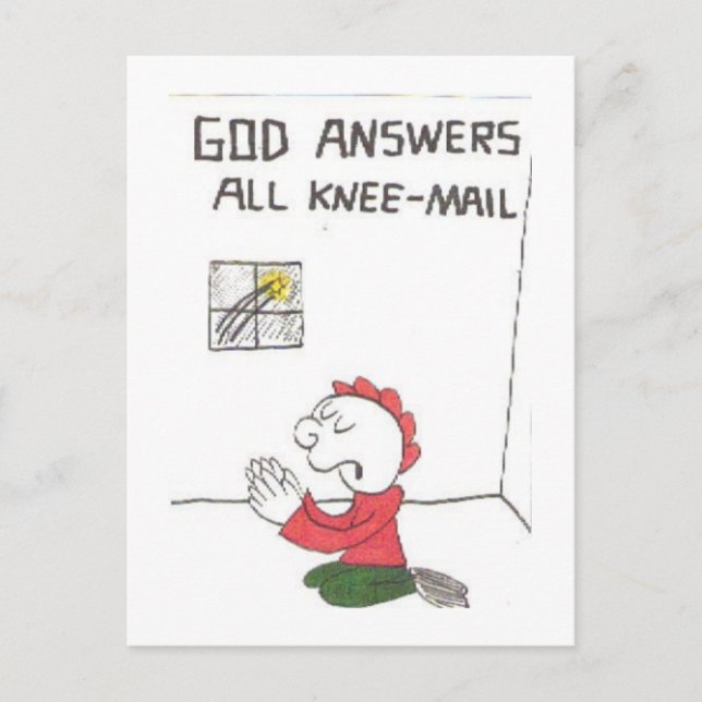 Carte postale de l'église animée et amusante (Devant)