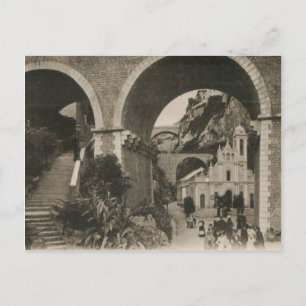 Carte postale de l'église de Monaco 1920