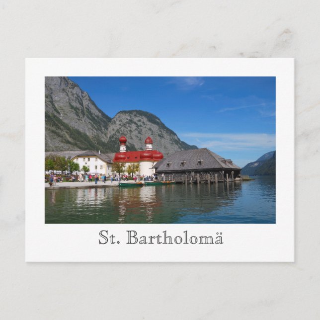 Carte postale de l'église St. Bartholomä (Devant)
