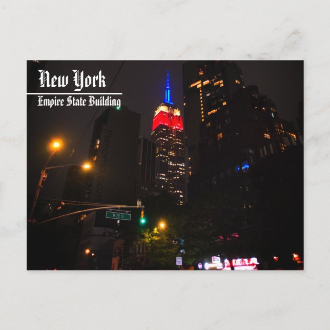 Carte postale de l'Empire State et de Washington S (Devant)