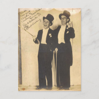 Carte postale de l'équipe de comédie classique Whe