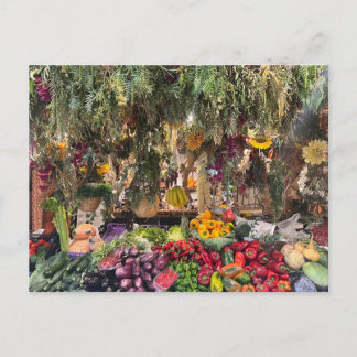 Carte postale de l'étalage du fermier espagnol