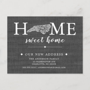 Carte postale de l'État de la CAROLINA-NORD