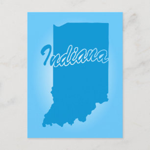 Carte postale de l'État de l'Indiana