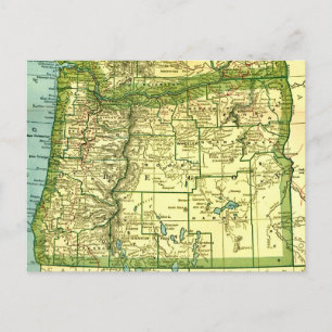 Carte postale de l'État de l'Oregon