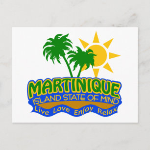 Carte postale de l'État d'esprit de la Martinique
