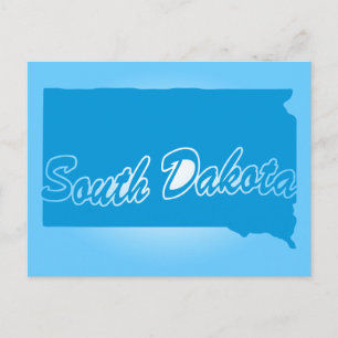 Carte postale de l'État du Dakota du Sud