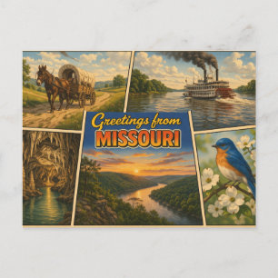 Carte postale de l'État du Missouri