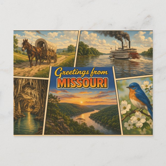 Carte postale de l'État du Missouri (Devant)
