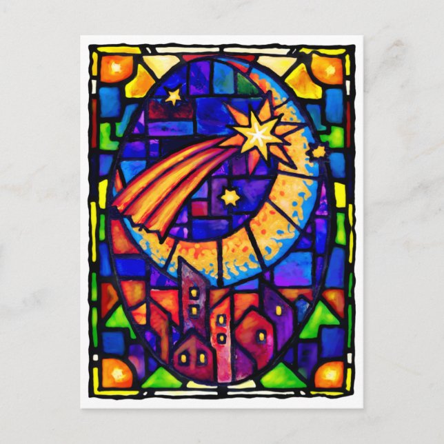 Carte postale de l'étoile de Noël (Devant)