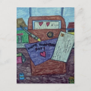 Carte postale de lettre de jour de Valentines