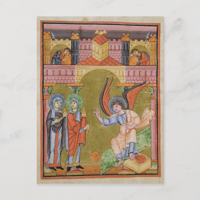 Carte Postale de l'évangéliaire de l'école Reichenau (Devant)