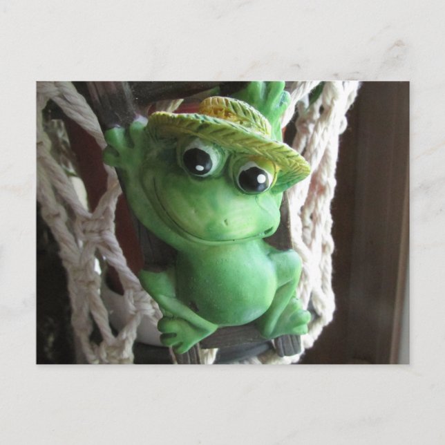 carte postale de l'grimpeur de grenouille mignonne (Devant)