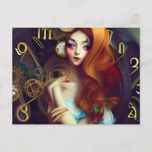 Carte postale de l'heure qui passe