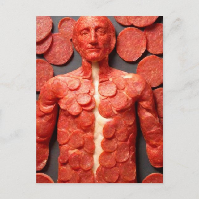 Carte postale de l'Homme Étrange au Pepperoni (Devant)