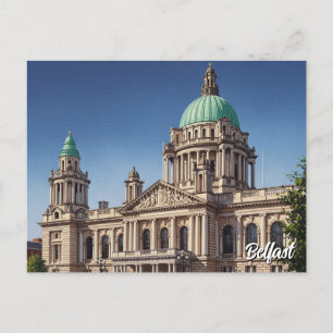 Carte postale de l'hôtel de ville de Belfast