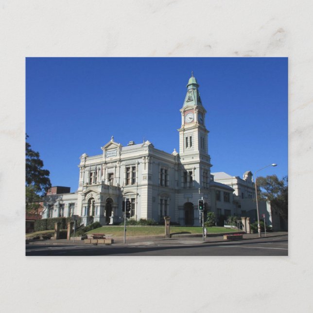 Carte postale de l'hôtel de ville de Leichardt (Devant)