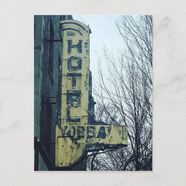 Carte postale de l'hôtel Yorba Sign, ville mexicai (Devant)