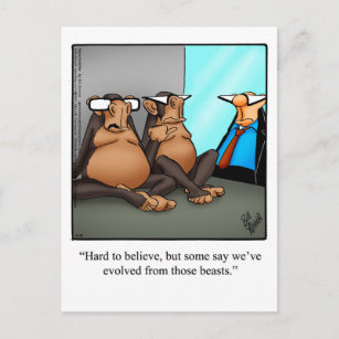 Carte postale de l'Humour de zoo amusant