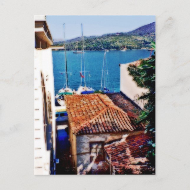 Carte postale de l'île d'Aegina (Devant)