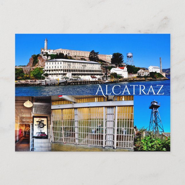 CARTE POSTALE DE L'ÎLE D'ALCATRAZ SAN FRANCISCO CA (Devant)