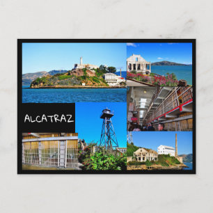 CARTE POSTALE DE L'ÎLE D'ALCATRAZ SAN FRANCISCO CA