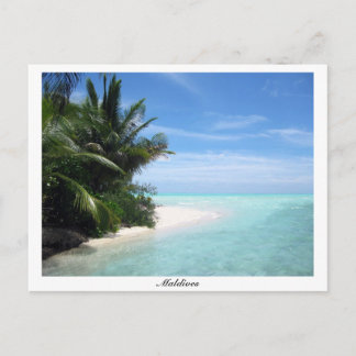 Carte postale de l'île de Hevaaholhudhoo Maldives