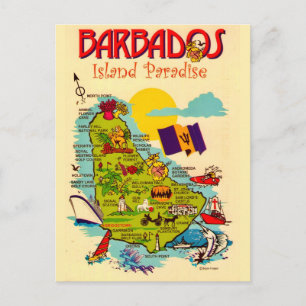 Carte postale de l'île de la Barbade