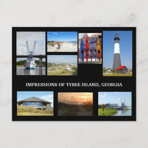 Carte postale de l'île de Tybee