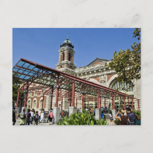 carte postale de l'île d'ellis