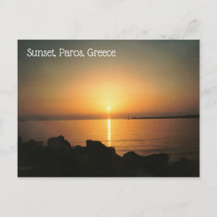 Carte postale de l'île grecque de Paros