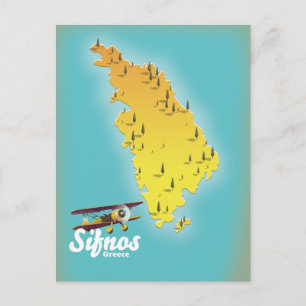 Carte postale de l'île grecque Samos